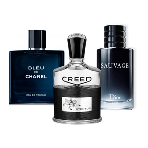 Coffret de 3 Parfums -  Creed Aventus, Bleu de Chanel, Sauvage