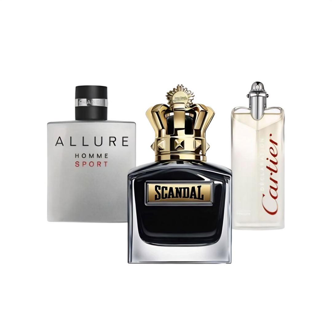 Coffret de 3 Parfums - Allure Homme Sport, Jean Paul Gaultier Scandal, Cartier Declaration