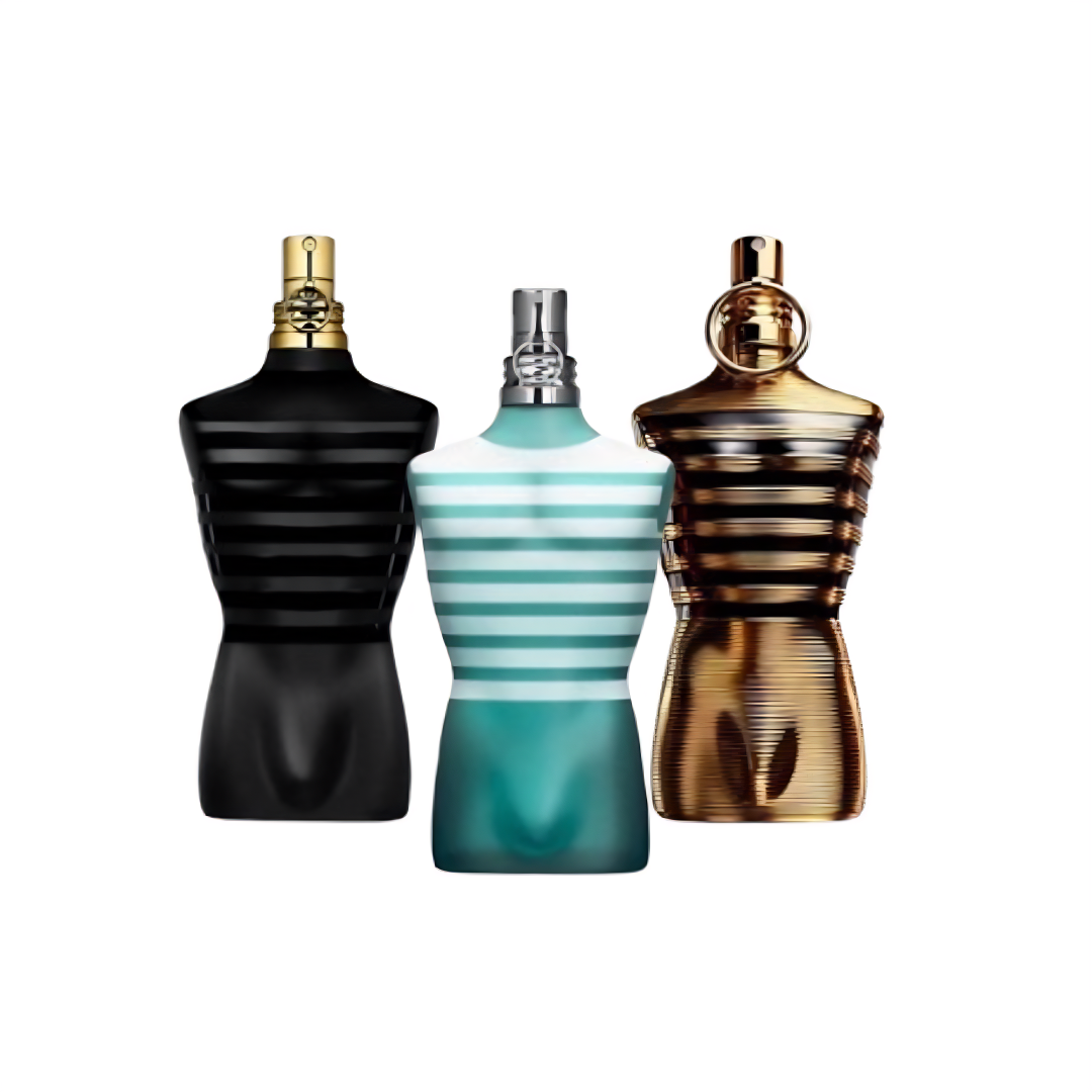 Coffret de 3 Parfums - Jean Paul Gaultier Le Male, Jean Paul Gaultier Le Male Parfum et Jean Paul Gaultier Le Male Elixir