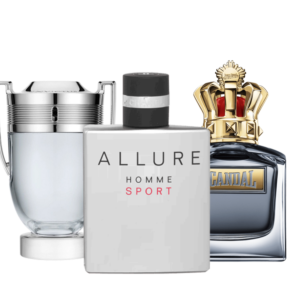 Coffret de 3 Parfums - Allure, Invictus, Scandal